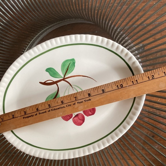 Vintage Blue Ridge Pottery Cherries serving platter Cherry Bounce - Picture 7 of 10